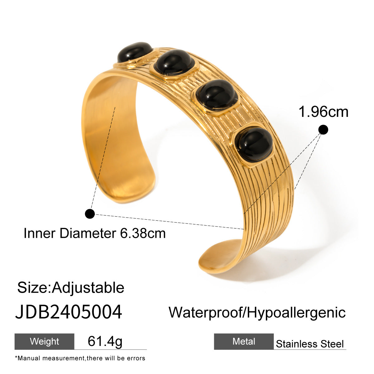 Wholesale stainless steel agate bracelet